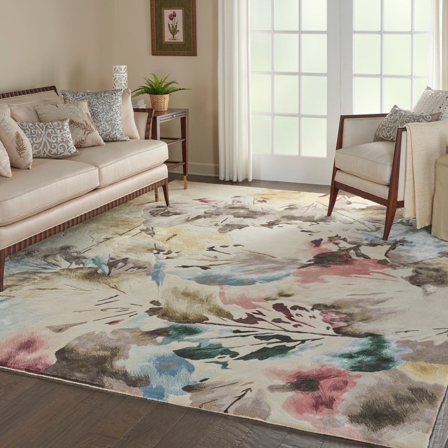 Nourison Prismatic 8'6" x 11'6" Beige Multicolor Contemporary Indoor Rug