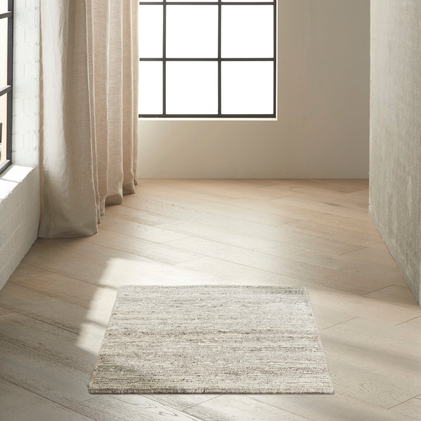 Calvin Klein Kathmandu 2' x 3' Grey Modern Indoor Rug