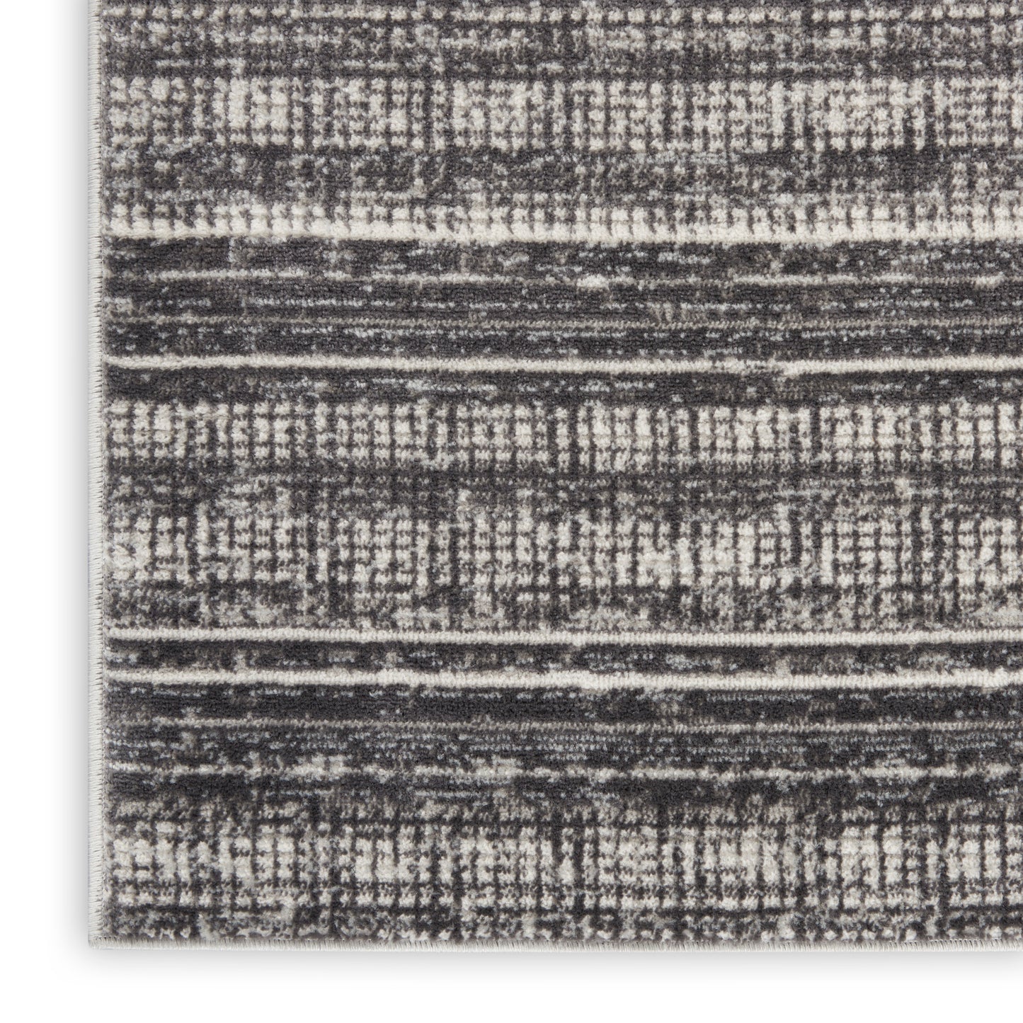 Calvin Klein CK011 Verdant 7'10" x 9'10" Charcoal Ivory Modern Indoor Rug