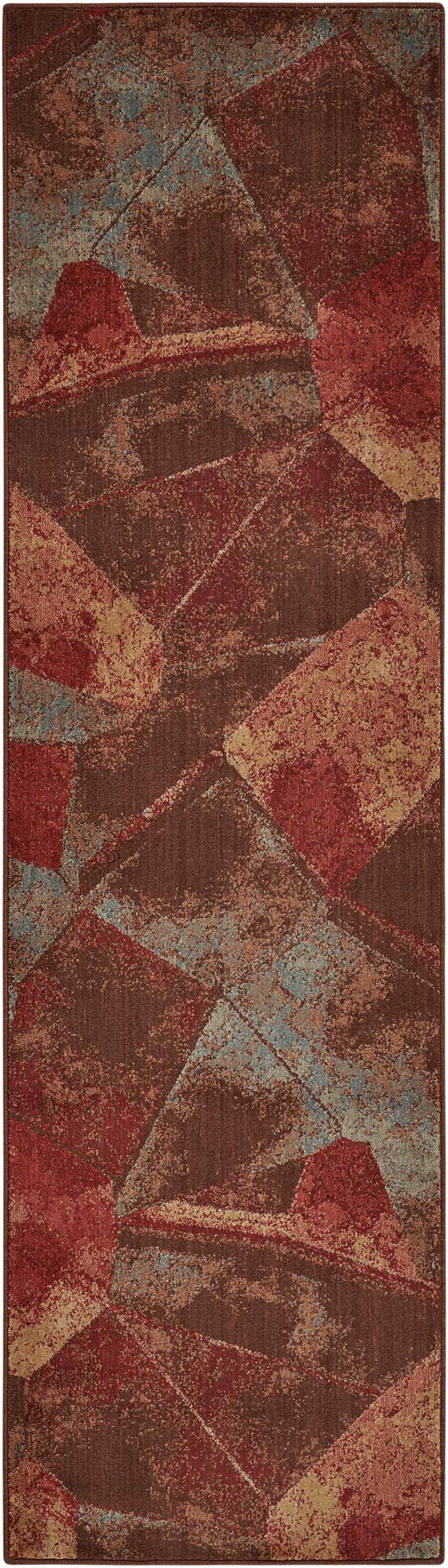 Nourison Somerset 2'3" x 8' Multicolor Modern Indoor Rug