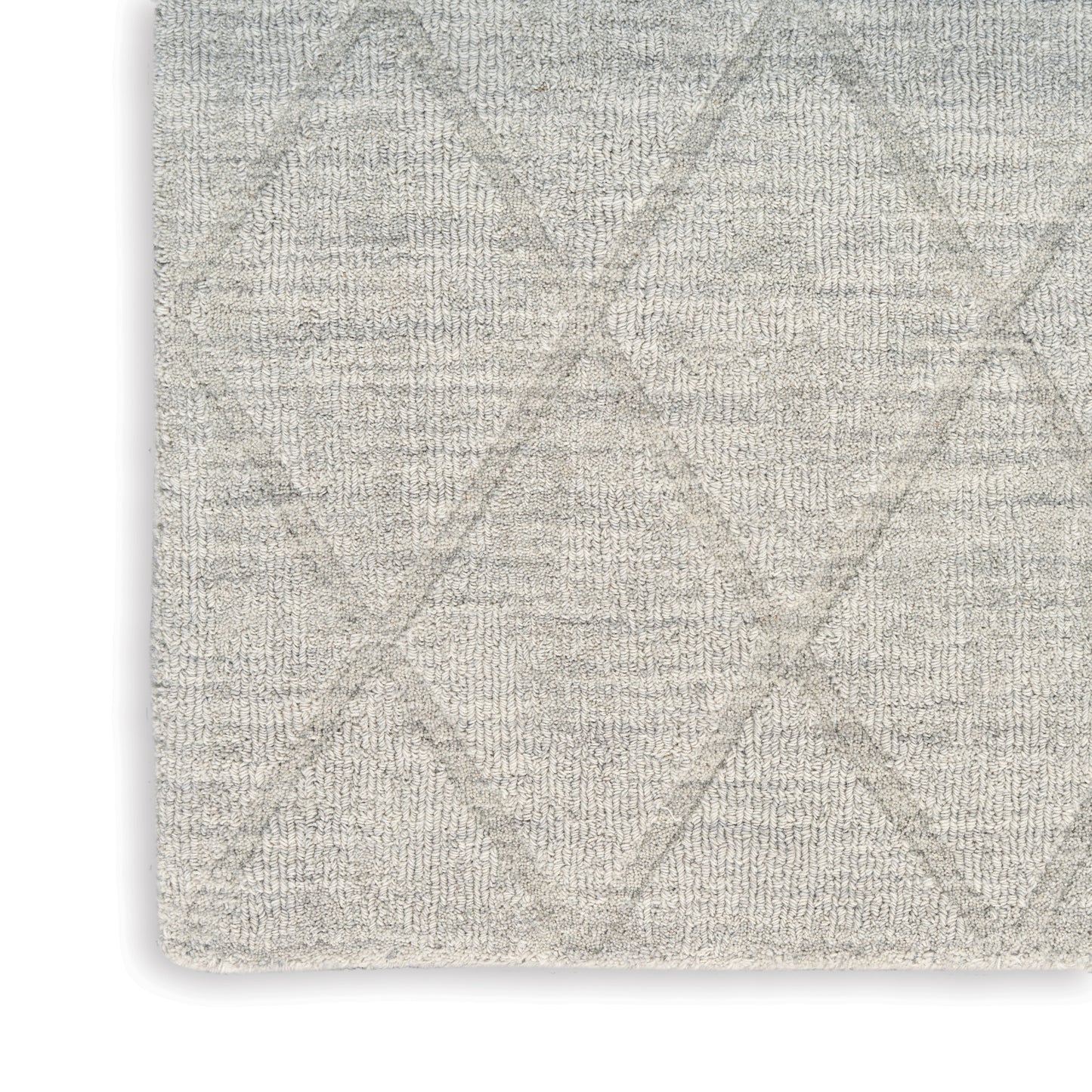 Nourison Wool Haven 5'3" x 7'3" Grey Modern Indoor Rug