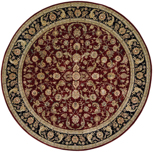 Nourison Nourison 2000 8' x Round Burgundy Traditional Indoor Rug